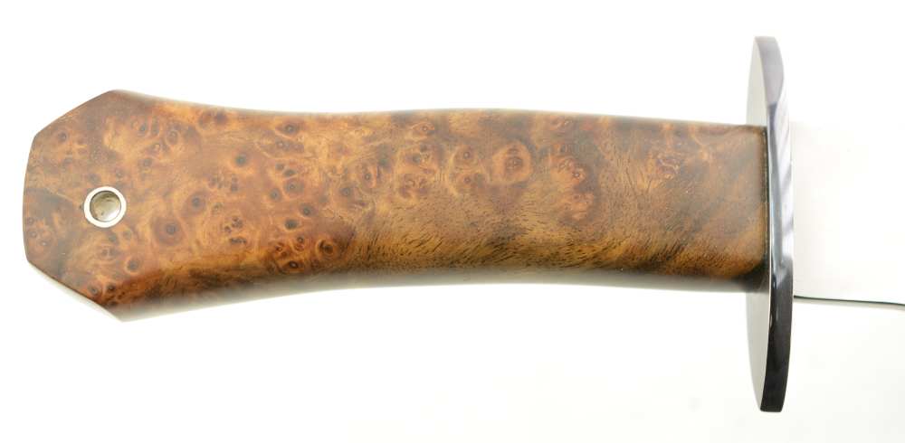 Custom Maker John Davis 10” Trail Bowie with Kraig Bergum Scabbard-img-5