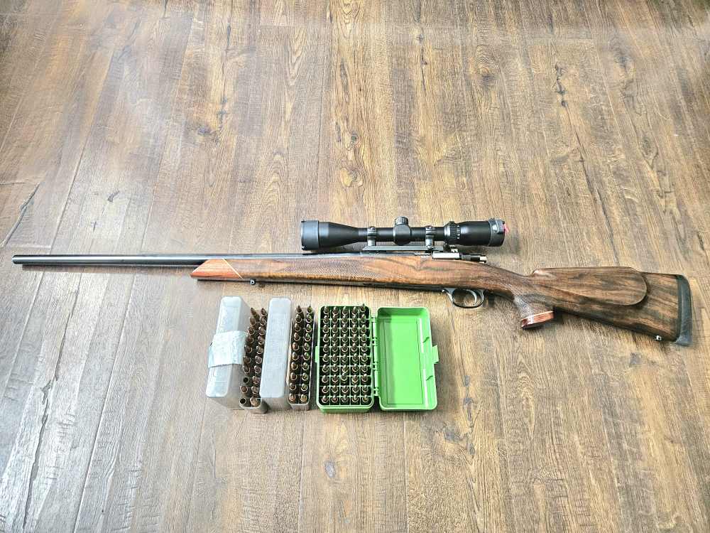 Mauser K98 98 24” Bolt Action Rifle Package 338-06 A-Square + Scope + AMMO!-img-5