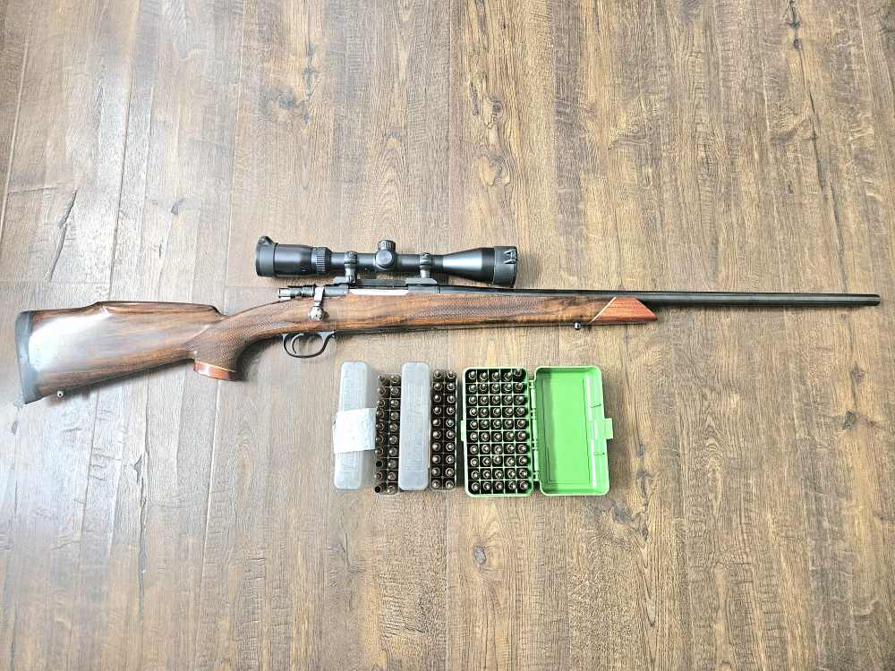 Mauser K98 98 24” Bolt Action Rifle Package 338-06 A-Square + Scope + AMMO!-img-0