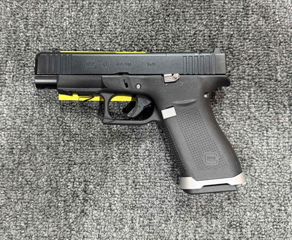 Glock 48 MOS 9mm – Gen5 Black – Used w/ Upgrades – Rival Arms Threaded Barr-img-2