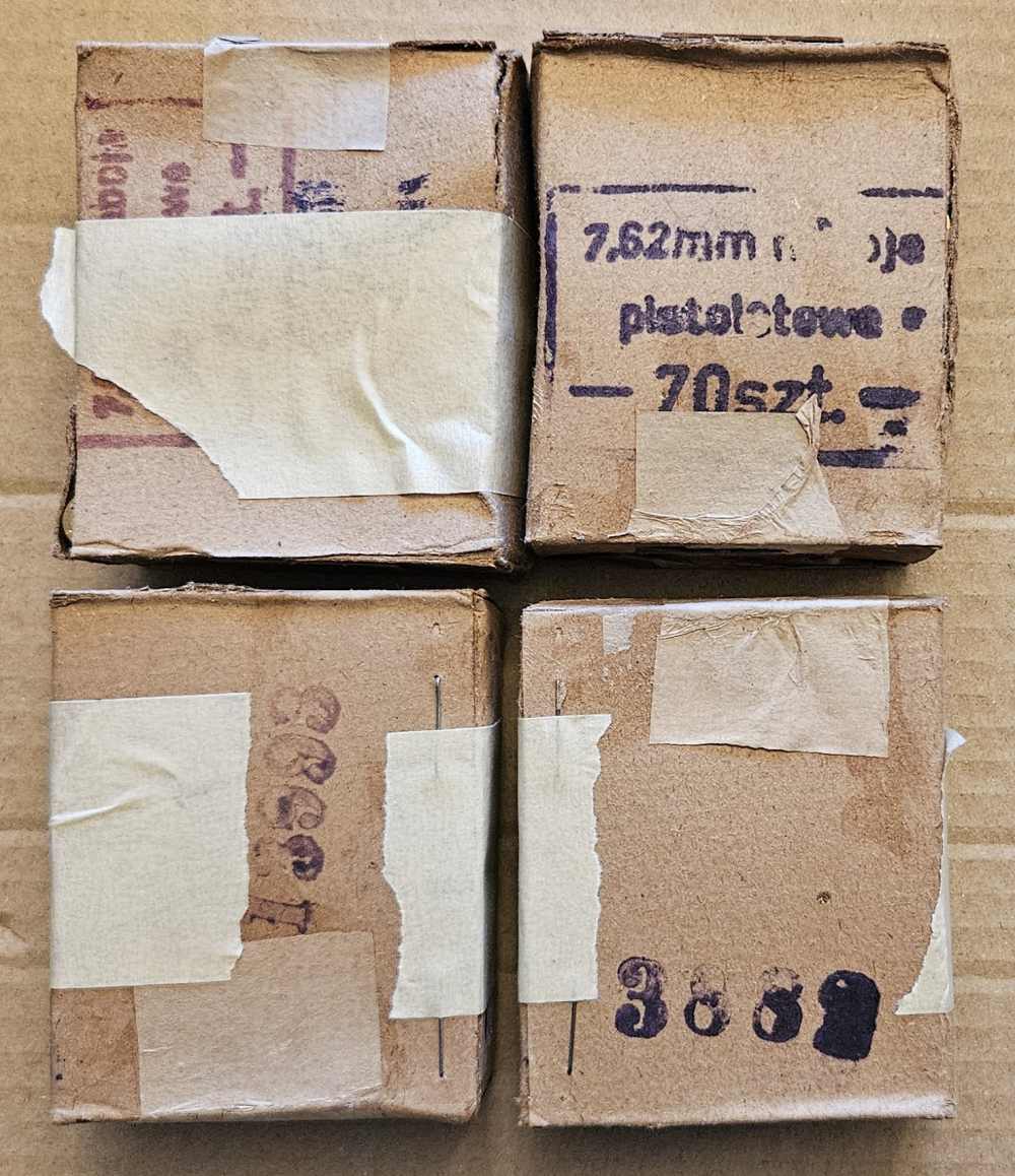 280 ROUNDS Polish MILITARY 7.62x25 TOKAREV AMMO  BRASS -img-2