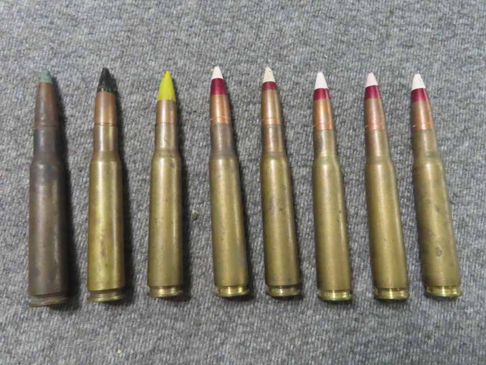 8 ROUNDS .50 CALIBER BROWNING MACHINEGUN AMMO; U.S. & DOMINICAN REP.-img-0