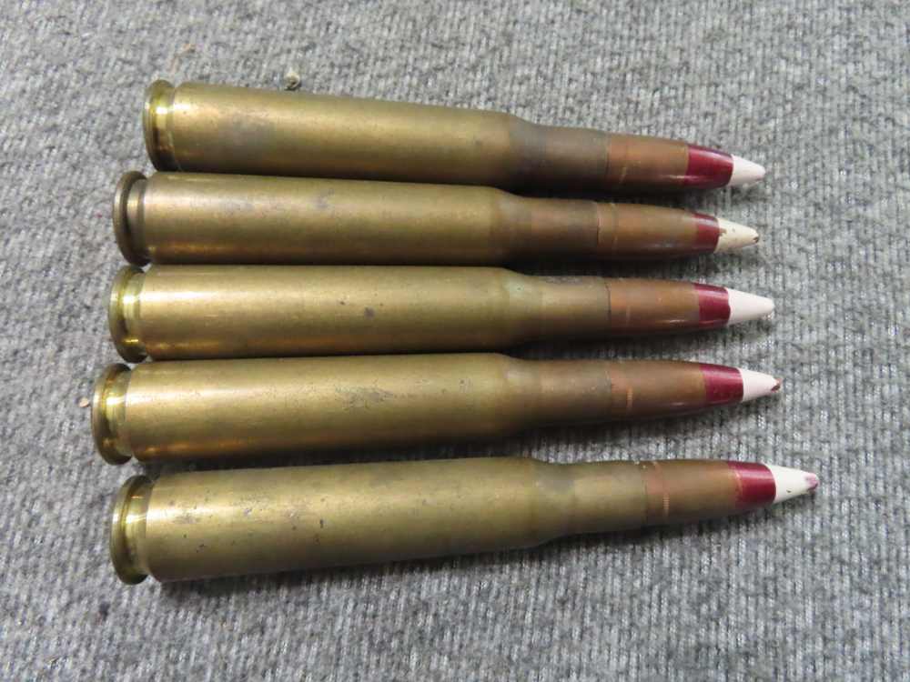 8 ROUNDS .50 CALIBER BROWNING MACHINEGUN AMMO; U.S. & DOMINICAN REP.-img-2