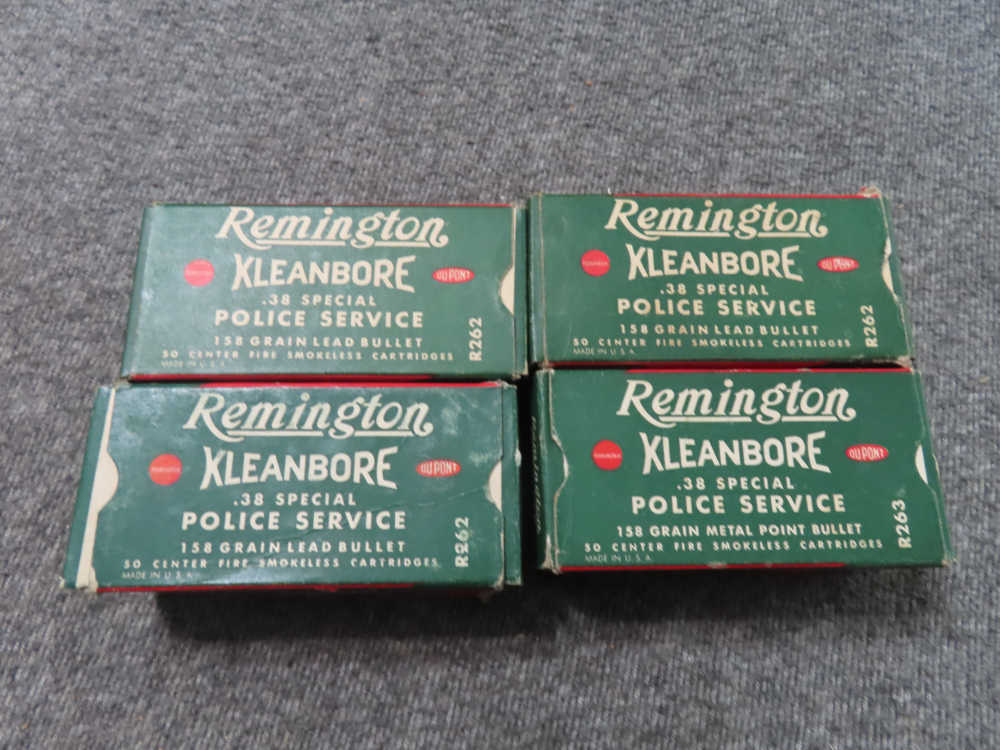 4 BOXES-200 RDS REMINGTON KLEANBORE .38 SPECIAL POLICE AMMO-BEAUTIFUL BOXES-img-6