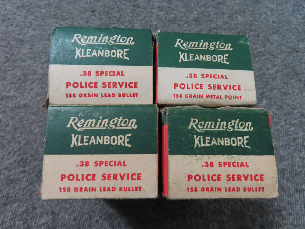 4 BOXES-200 RDS REMINGTON KLEANBORE .38 SPECIAL POLICE AMMO-BEAUTIFUL BOXES-img-4