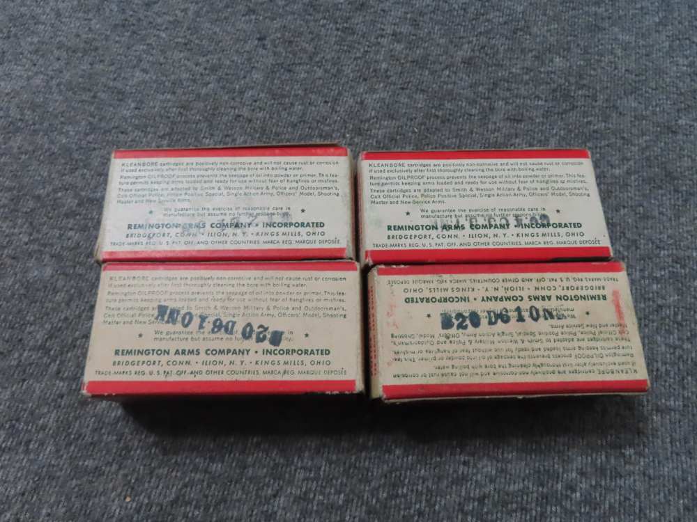 4 BOXES-200 RDS REMINGTON KLEANBORE .38 SPECIAL POLICE AMMO-BEAUTIFUL BOXES-img-5