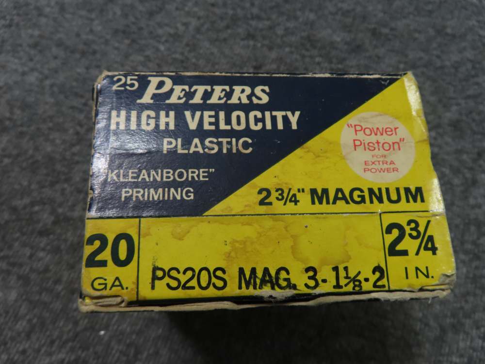 PETERS DUCK BOX of 25 Rds HIGH VELOCITY 20 GA SHOTGUN SHELLS-2 3/4" CHAMBER-img-6