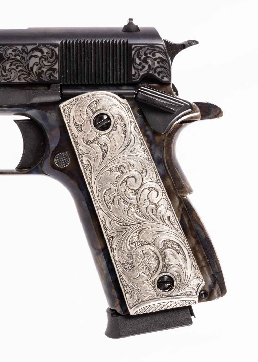 Charles Daly 1911 Engraved 45ACP Dury's #40519-img-4