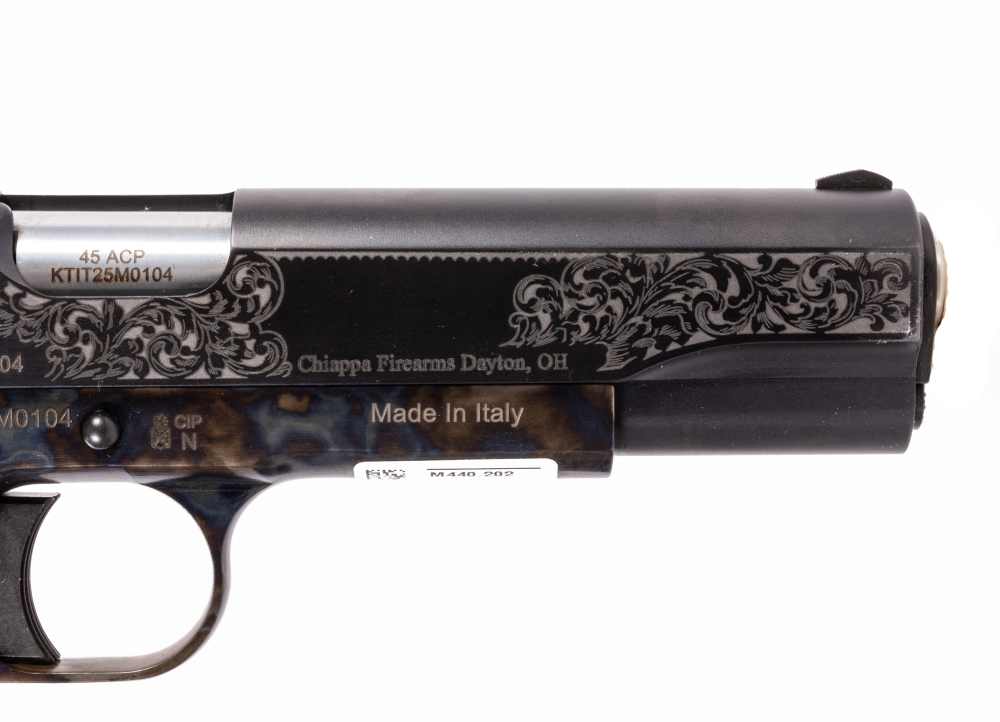 Charles Daly 1911 Engraved 45ACP Dury's #40519-img-2