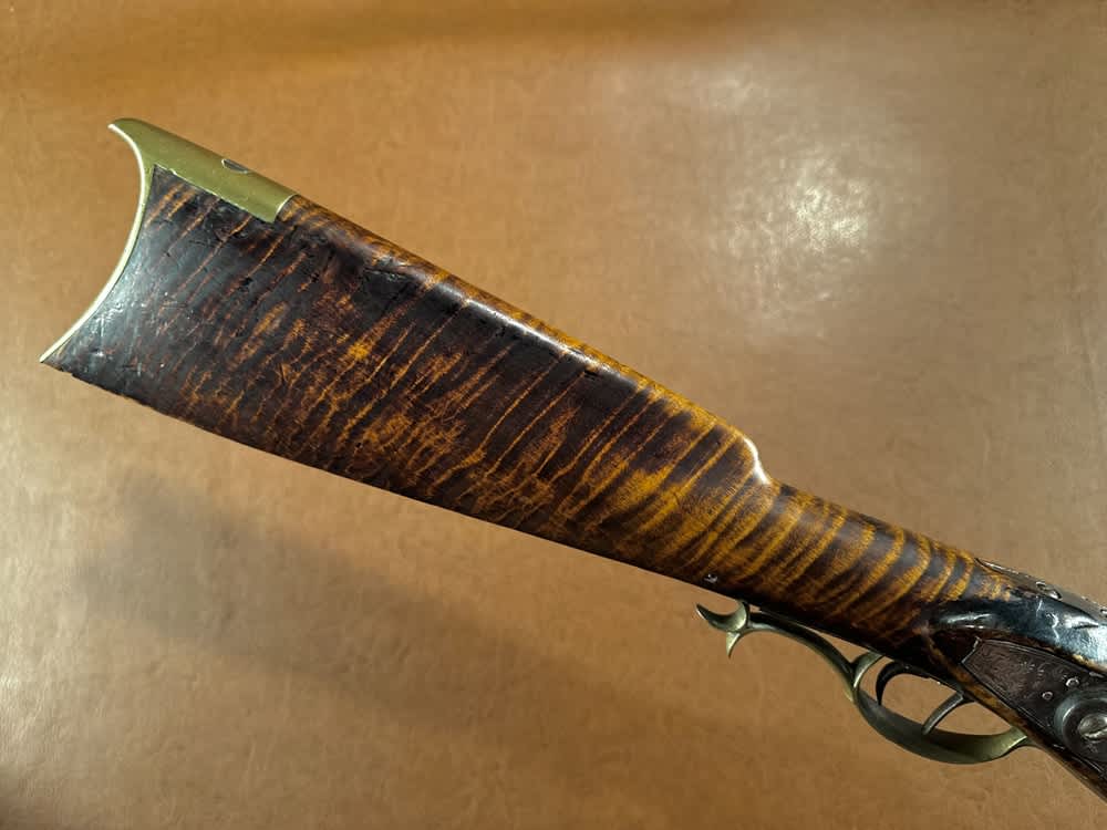 Large Heavy 1850's Hawken Style .50 Cal Percussion Fullstock Plains Rifle-img-12