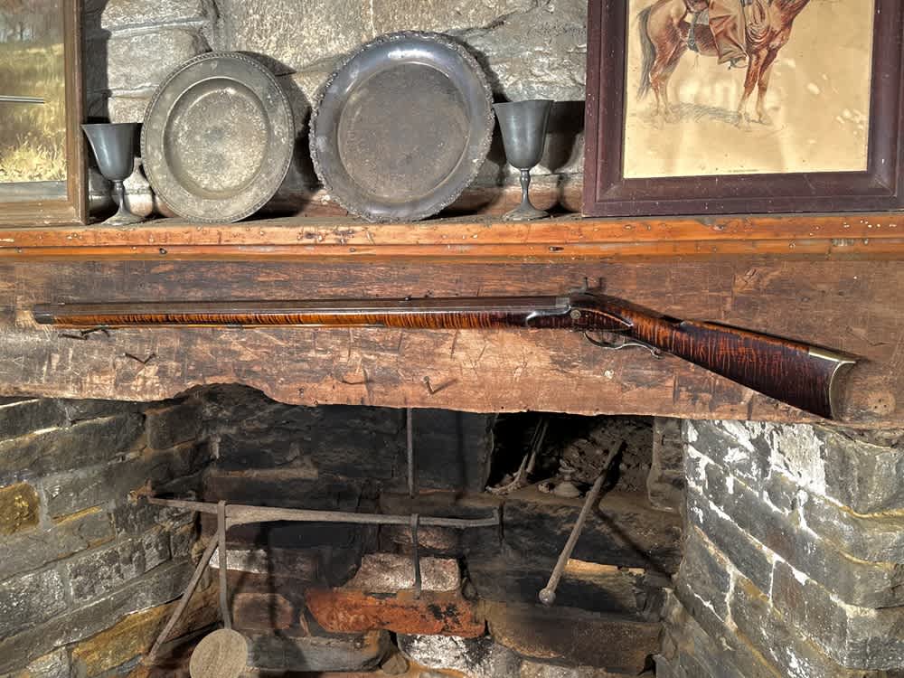 Large Heavy 1850's Hawken Style .50 Cal Percussion Fullstock Plains Rifle-img-4