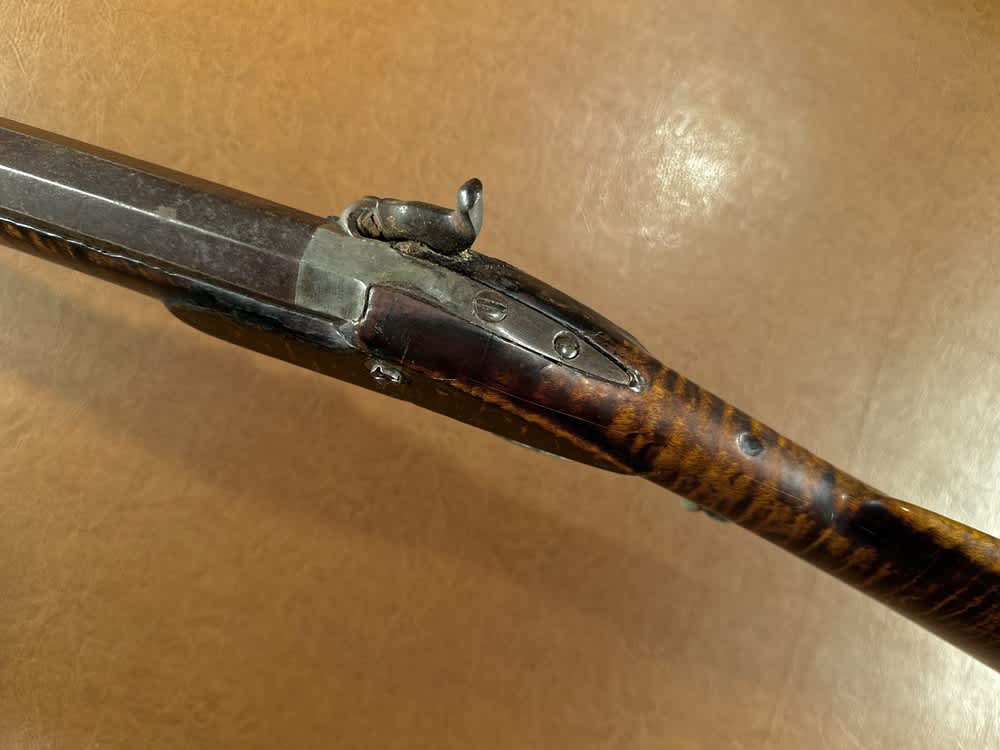 Large Heavy 1850's Hawken Style .50 Cal Percussion Fullstock Plains Rifle-img-7