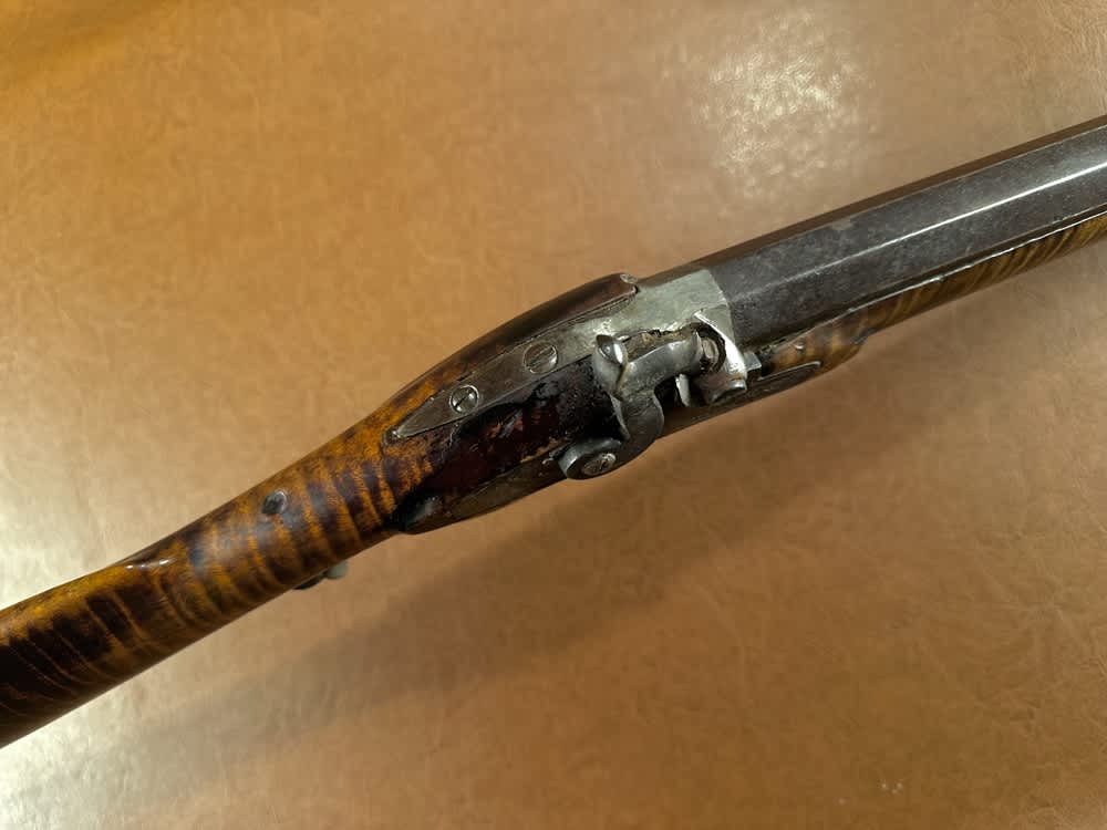 Large Heavy 1850's Hawken Style .50 Cal Percussion Fullstock Plains Rifle-img-16