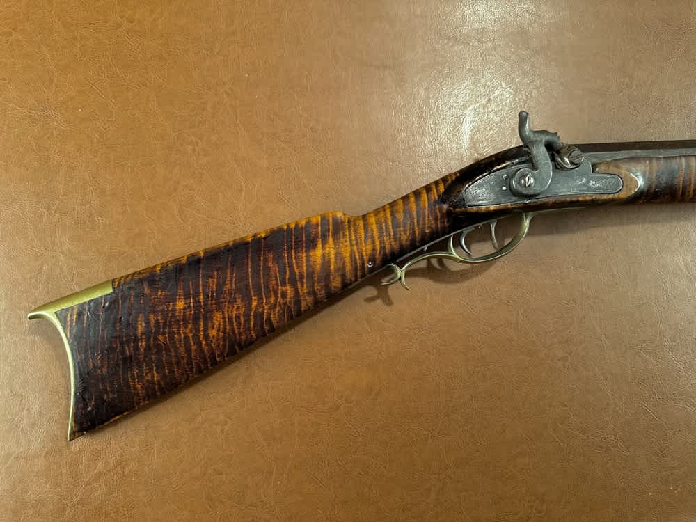 Large Heavy 1850's Hawken Style .50 Cal Percussion Fullstock Plains Rifle-img-13