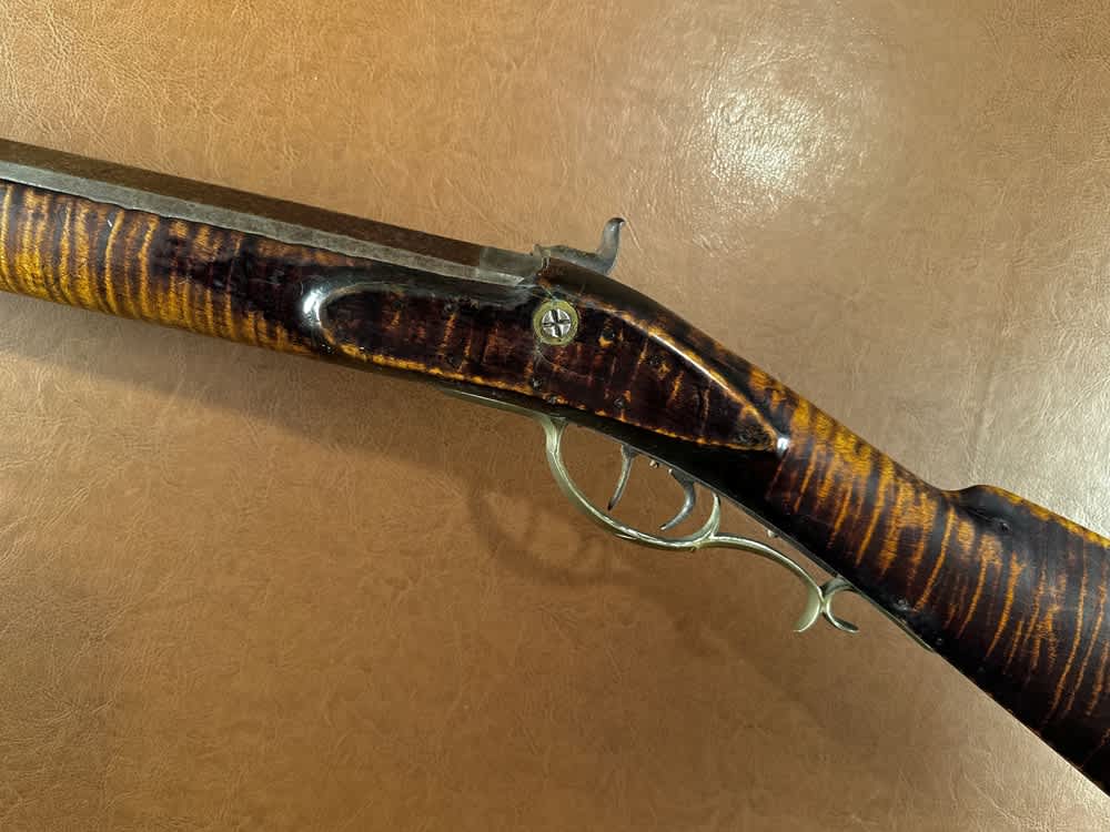 Large Heavy 1850's Hawken Style .50 Cal Percussion Fullstock Plains Rifle-img-6