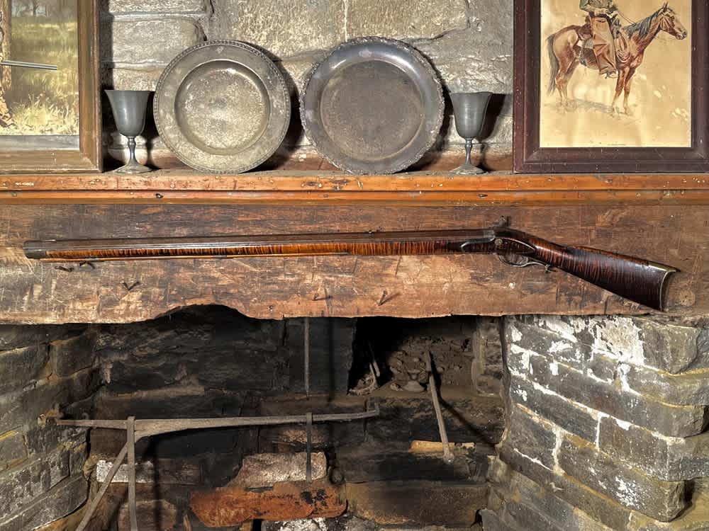 Large Heavy 1850's Hawken Style .50 Cal Percussion Fullstock Plains Rifle-img-3