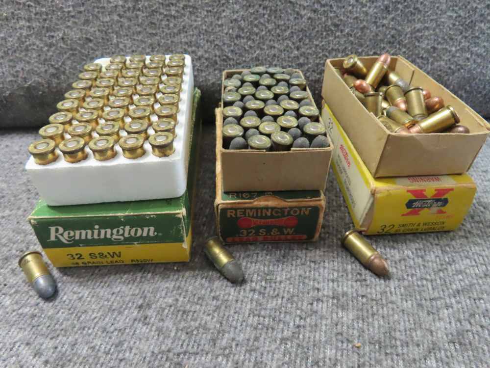 3 BOXES, 125 ROUNDS .32 SMITH & WESSON SHORT CALIBER AMMUNITION-img-0