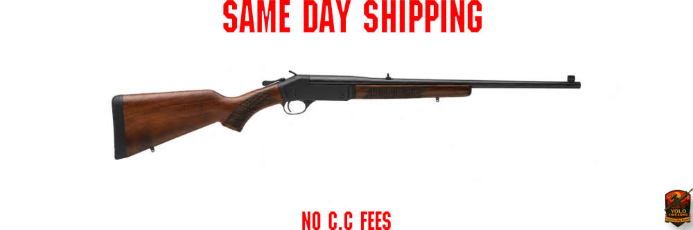 Henry Single Shot Rifle, .350 Legend, 22" Barrel, American Walnut Stock-img-0
