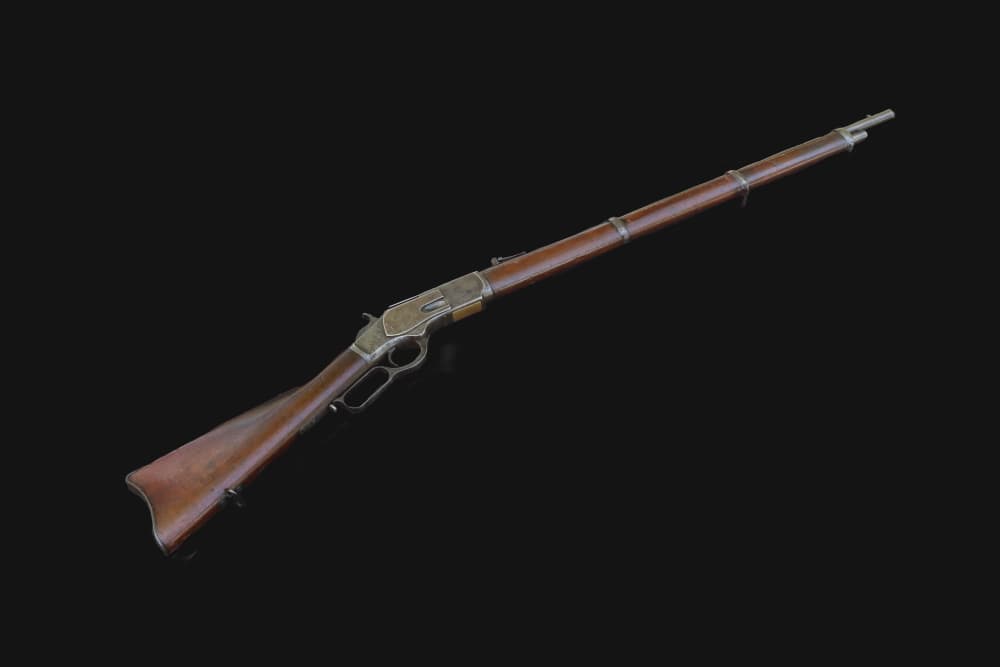 Rare Winchester 1873 First Model Musket .44-40 w/Cody Letter - 1875 Mfg.-img-0