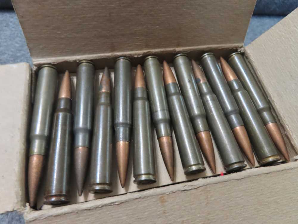 143 ROUNDS WWII GERMAN 8mm MAUSER CALIBER LATE WAR AMMUNITION-img-1
