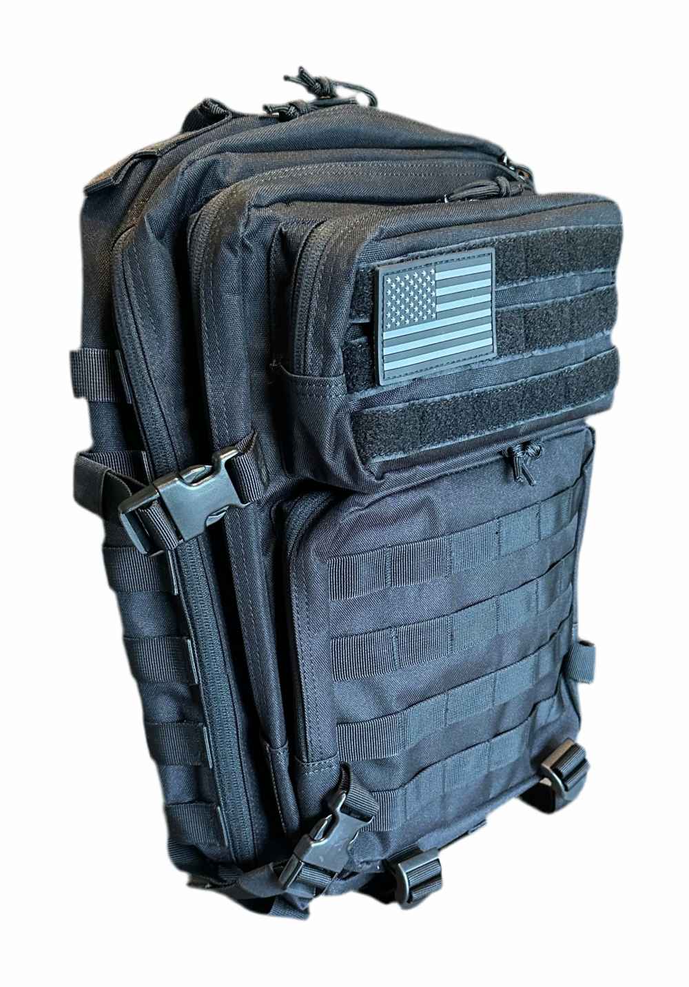 40L Tactical Backpack – 900D/1000D Molle Assault Pack Blackout Stealth-img-2