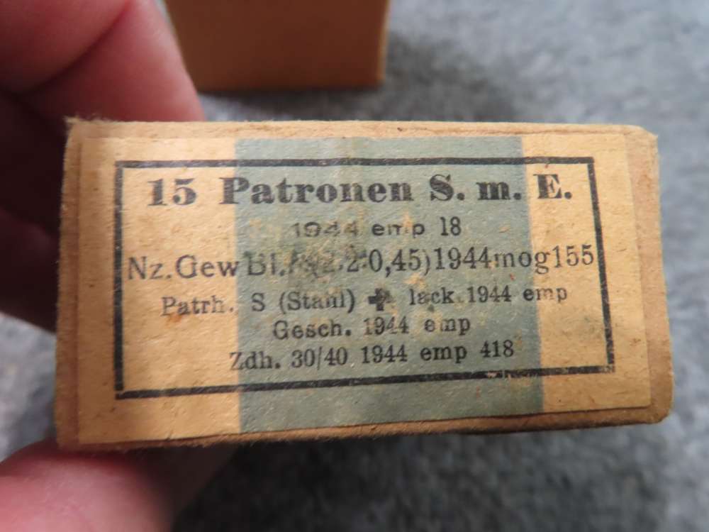 7 BOXES, 105 ROUNDS WWII GERMAN 8mm MAUSER AMMO IN GOOD CONDITION-img-5