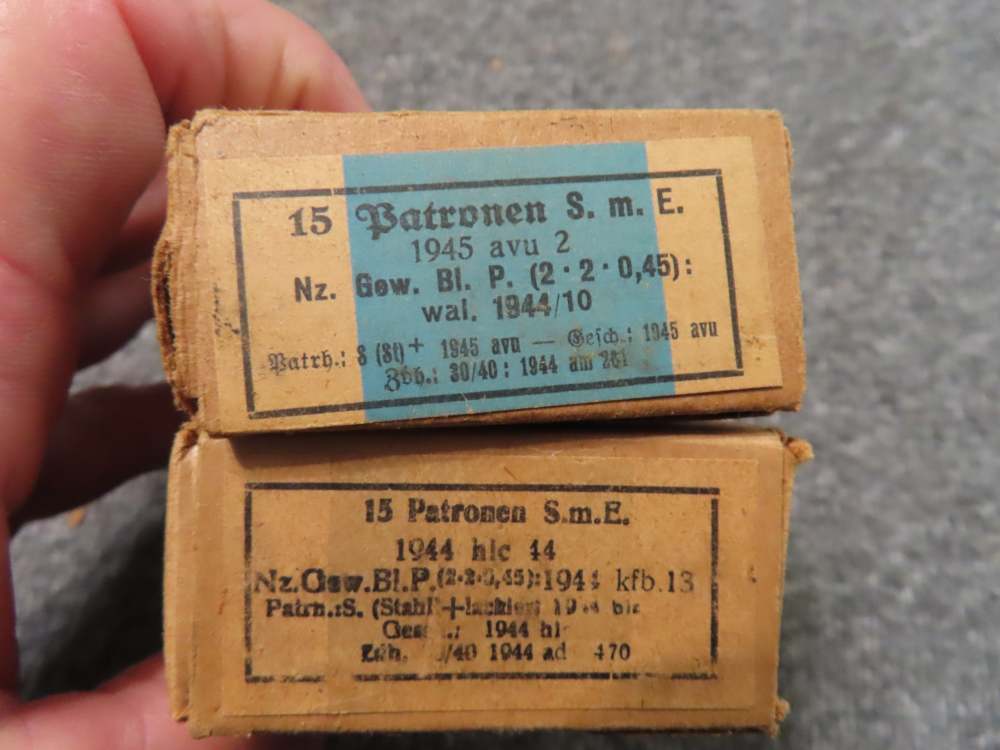 7 BOXES, 105 ROUNDS WWII GERMAN 8mm MAUSER AMMO IN GOOD CONDITION-img-3
