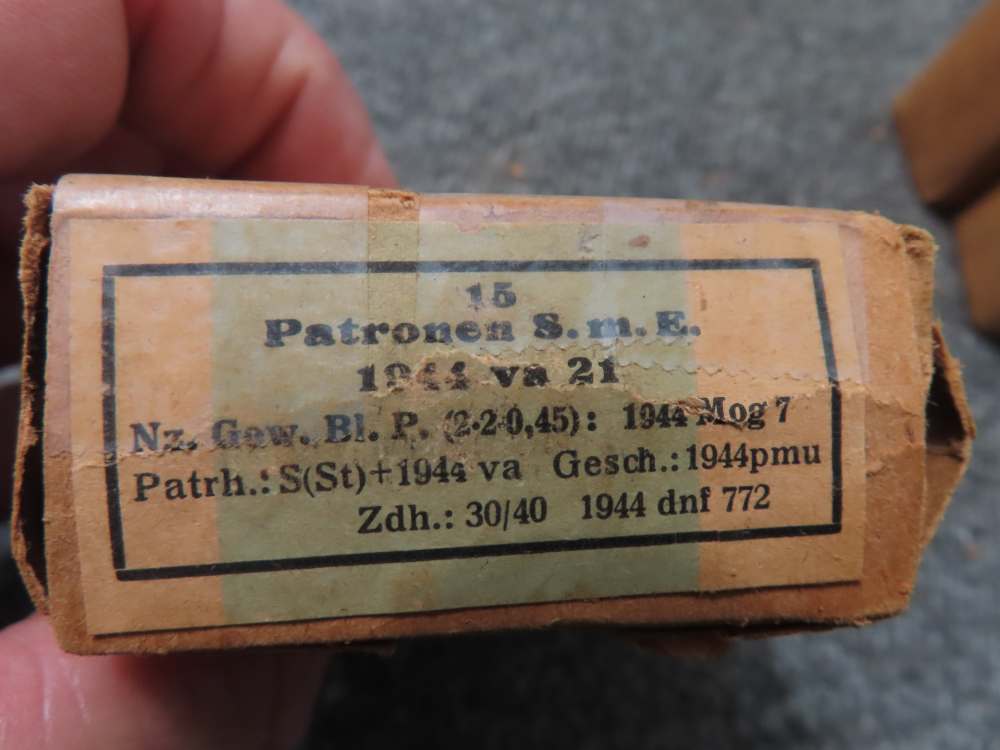 7 BOXES, 105 ROUNDS WWII GERMAN 8mm MAUSER AMMO IN GOOD CONDITION-img-7