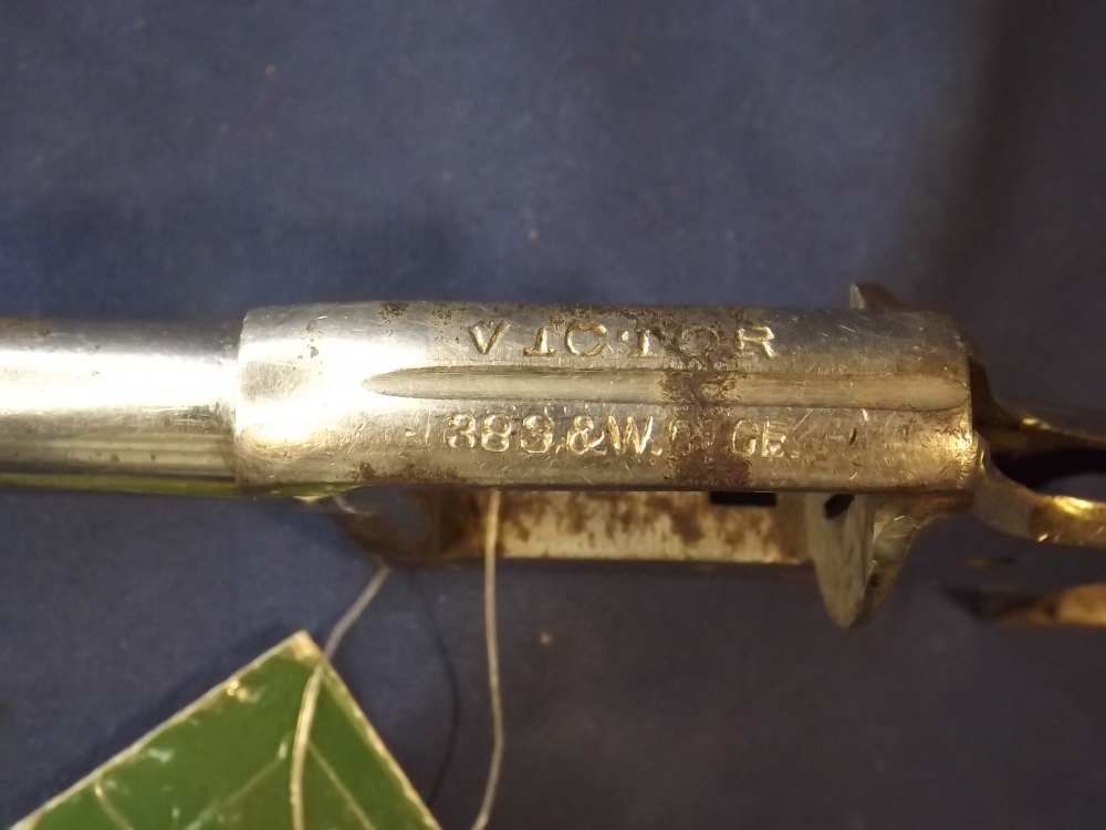 Victor Model DA 38 S&W 2-1/2" Nickel Stripped Receiver (Gunsmith Special)-img-4