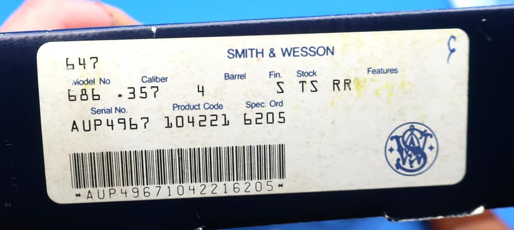 Smith & Wesson 686-1 357 Mag w/Box, Papers Near Mint ca. 1986-img-3