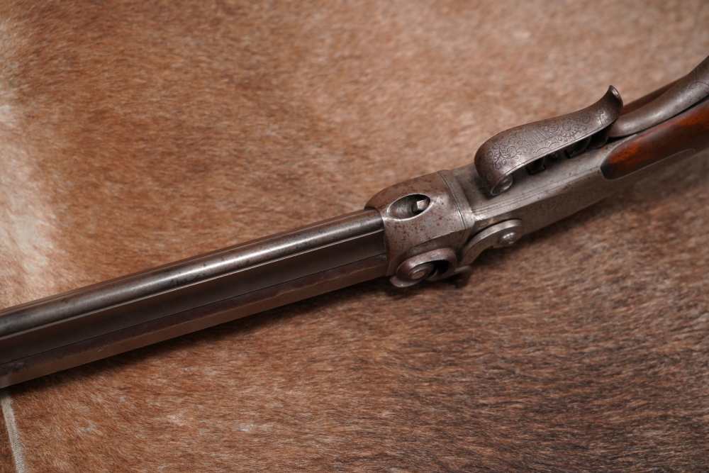 EW Cook Target Rifle .40 36” Single Shot Percussion Double Trigger Antique -img-7