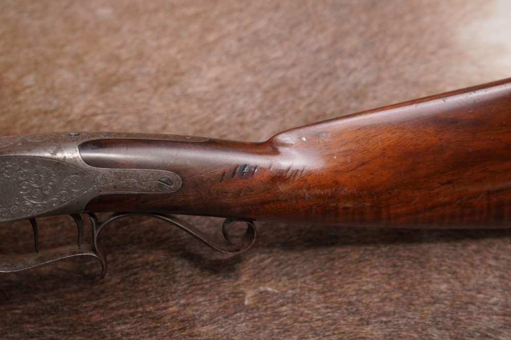 EW Cook Target Rifle .40 36” Single Shot Percussion Double Trigger Antique -img-5