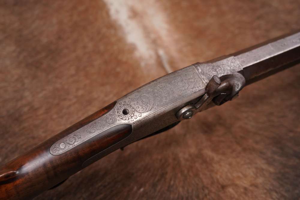 EW Cook Target Rifle .40 36” Single Shot Percussion Double Trigger Antique -img-11