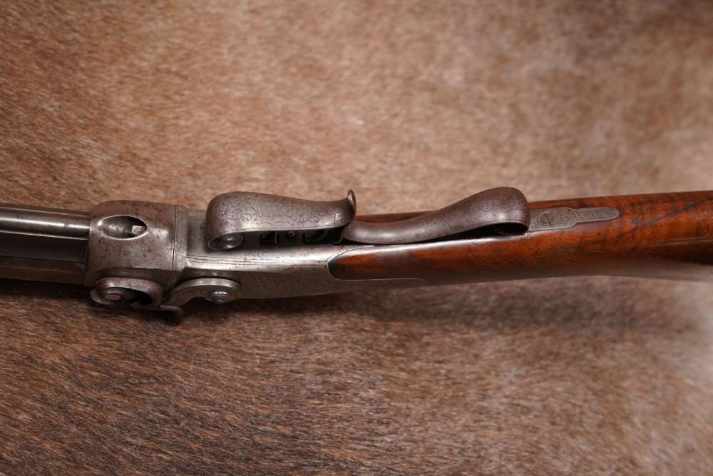 EW Cook Target Rifle .40 36” Single Shot Percussion Double Trigger Antique -img-6
