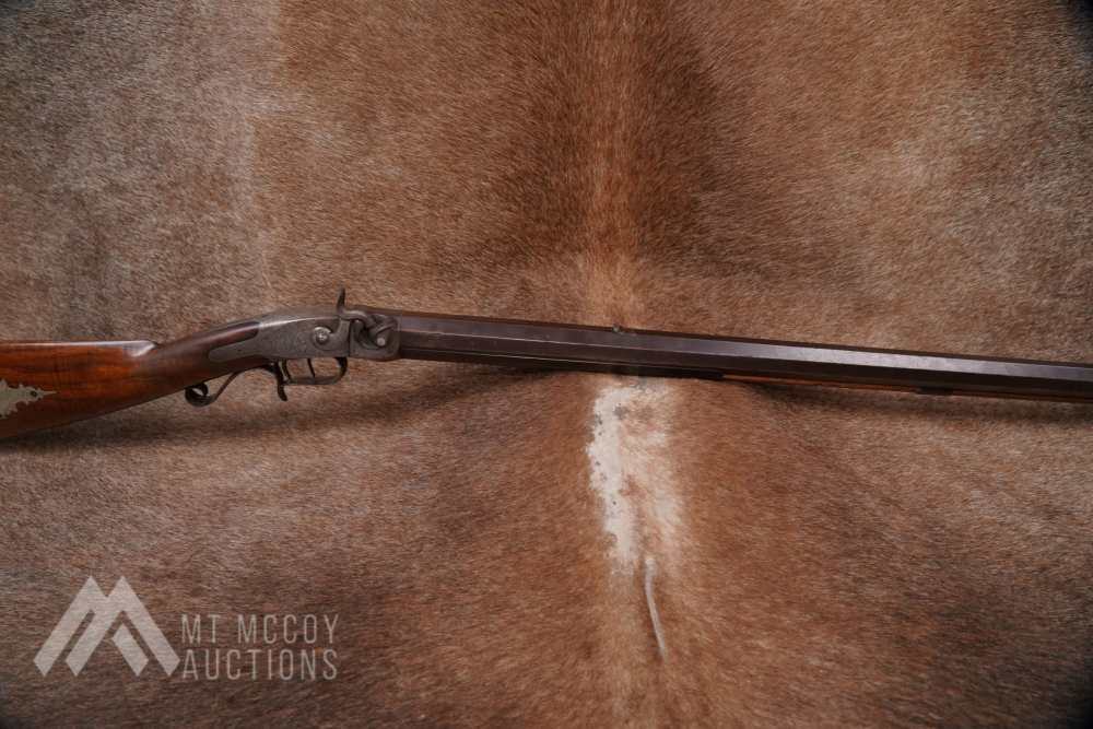 EW Cook Target Rifle .40 36” Single Shot Percussion Double Trigger Antique -img-0