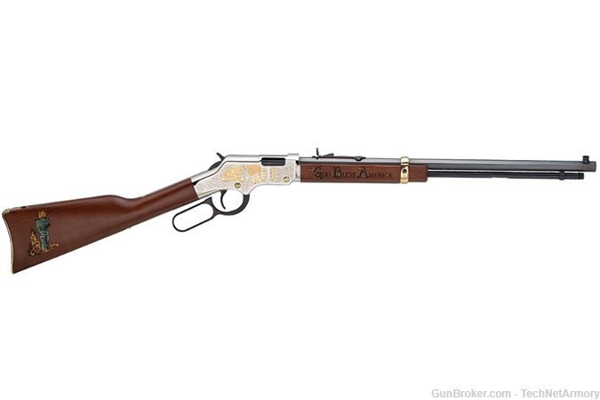 Henry Golden Boy God Bless America H004GBA .22LR 20" -img-0
