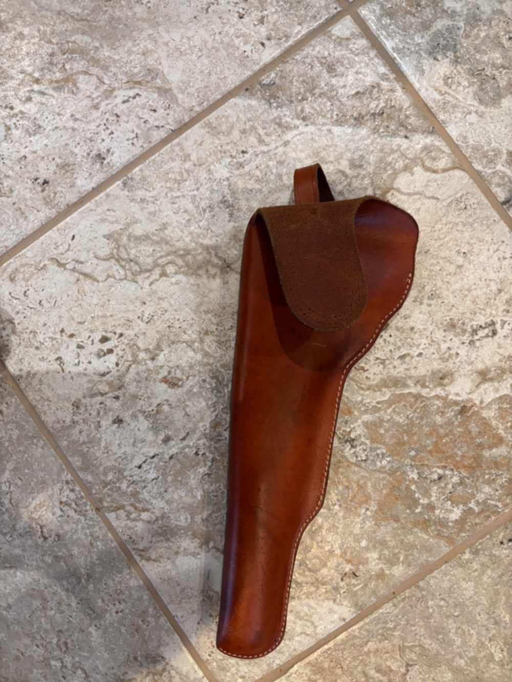 NEW (half price!) LARGE REVOLVER LEATHER HOLSTER -img-4