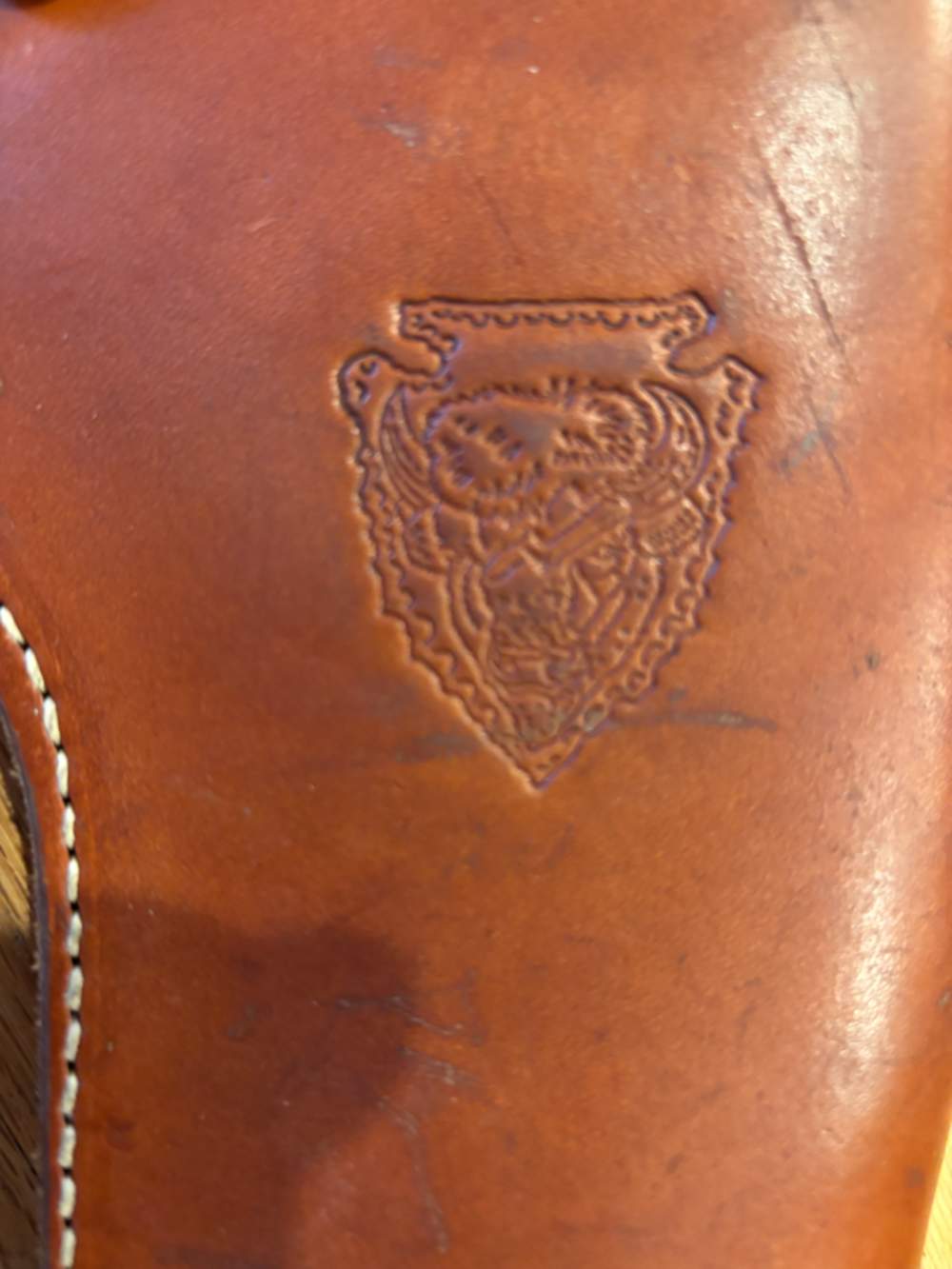 NEW (half price!) LARGE REVOLVER LEATHER HOLSTER -img-2