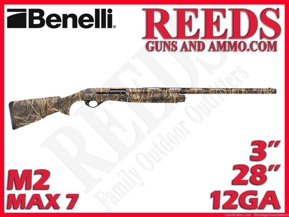 Benelli M2 Field Max-7 Camo 12 Ga 3in 28in 11165-img-0