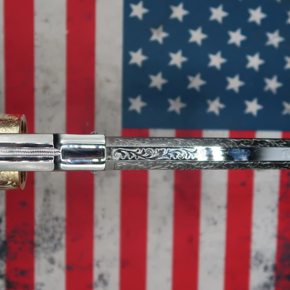 Pietta Remington 1858 Black Powder Revolver .44 Cal 8" General Custer-img-11