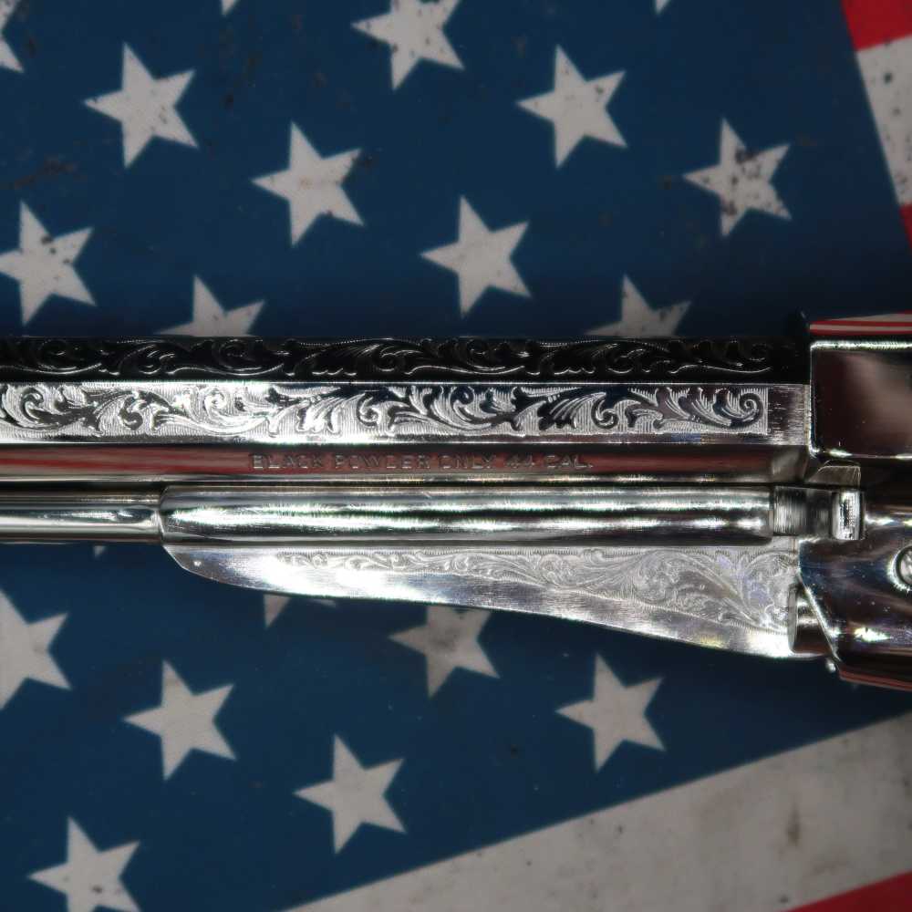 Pietta Remington 1858 Black Powder Revolver .44 Cal 8" General Custer-img-7