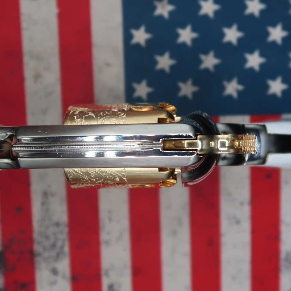 Pietta Remington 1858 Black Powder Revolver .44 Cal 8" General Custer-img-12