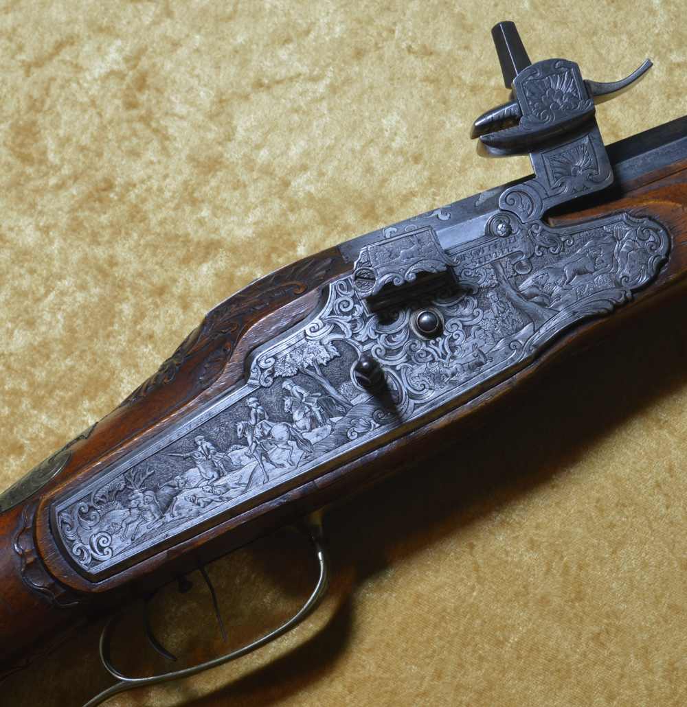 Exquisite Saxon Wheellock Rifle, ca. 1730-img-0