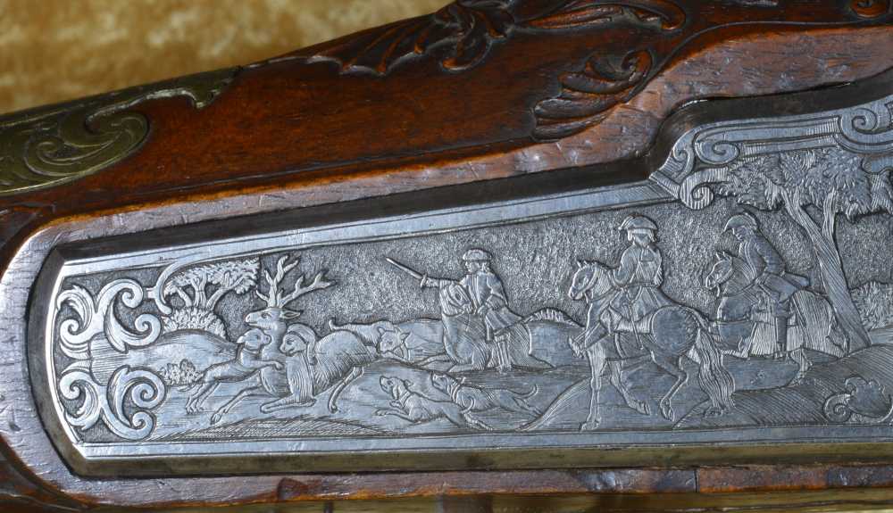 Exquisite Saxon Wheellock Rifle, ca. 1730-img-5