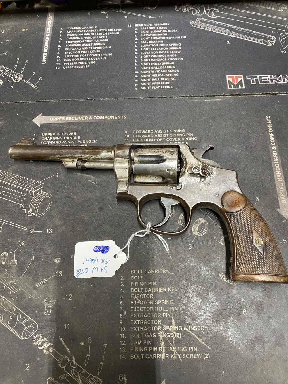 Smith & Wesson s&w model 10 .38 revolver matching numbers READ-img-6