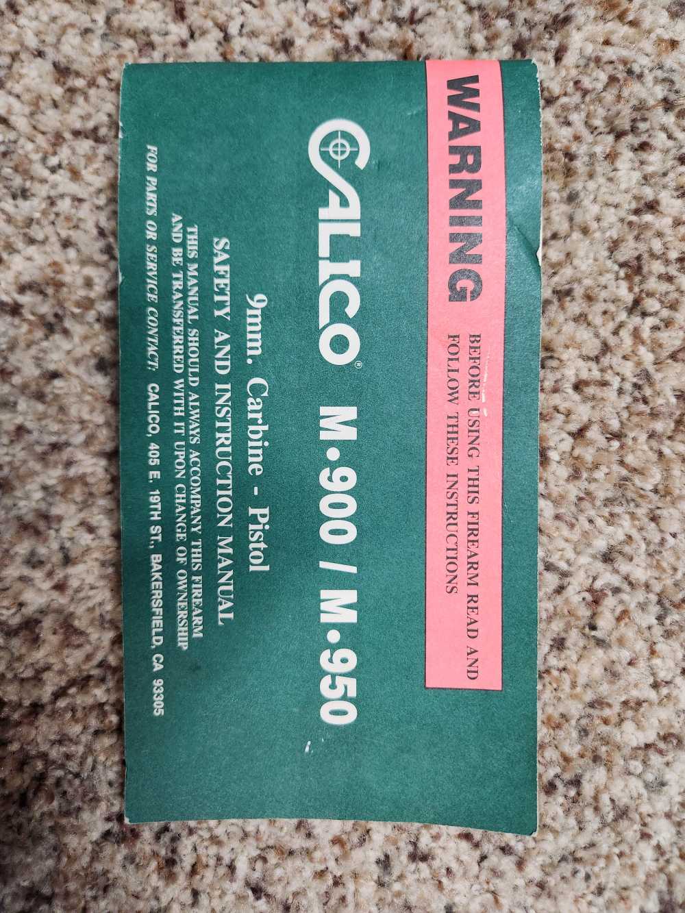 Calico M900 9mm w/2x 100/1x 50 Round Mags/Collapsible Stock-img-14