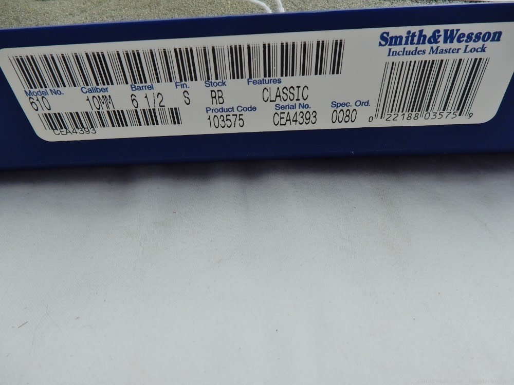 2000 Smith Wesson 610 Classic 10MM Unfluted NO LOCK NIB-img-2