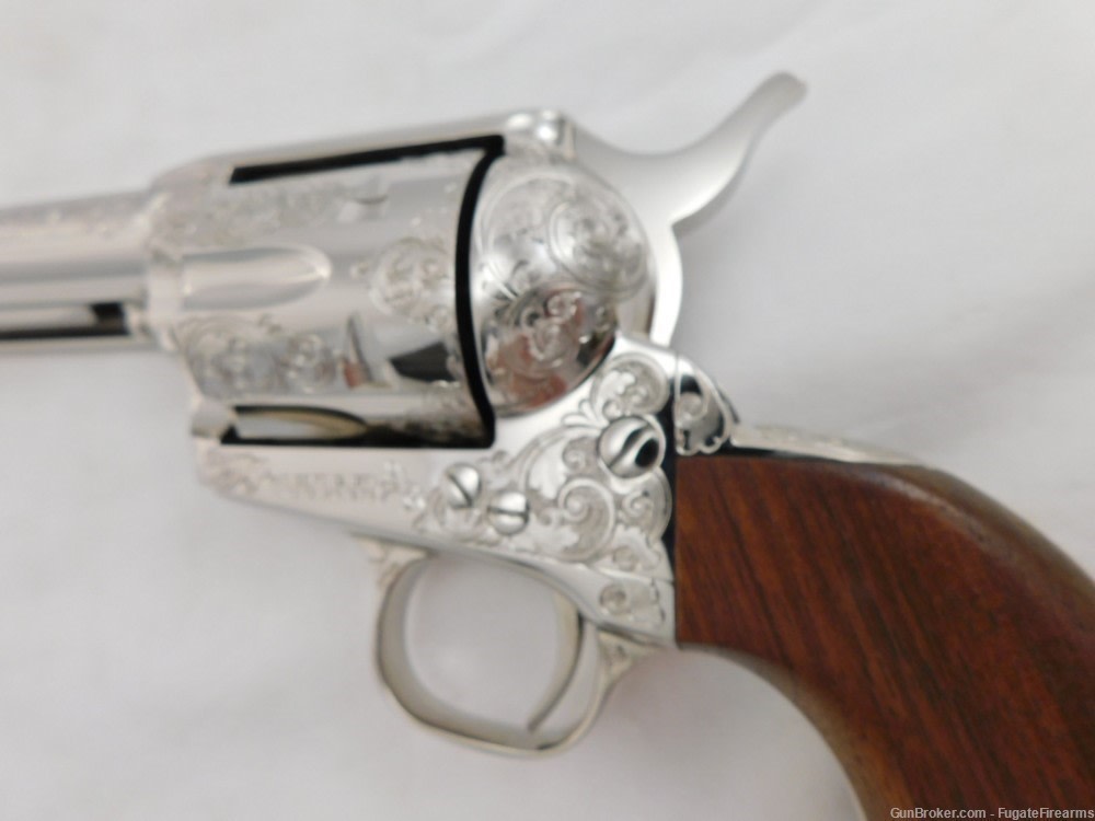 Colt SAA Factory Master Engraved 4 Consecutive Set 2nd Generation Nickel-img-15