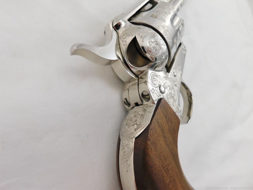 Colt SAA Factory Master Engraved 4 Consecutive Set 2nd Generation Nickel-img-45