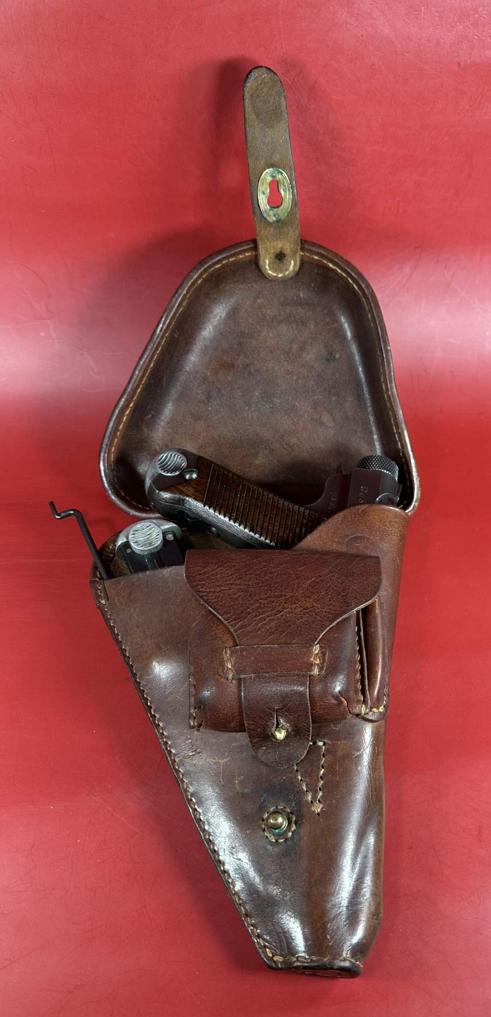 WWII Japanese Type 14 Nambu 8mm 1944 Nagoya. Holster. 2 mags. Excellent -img-12